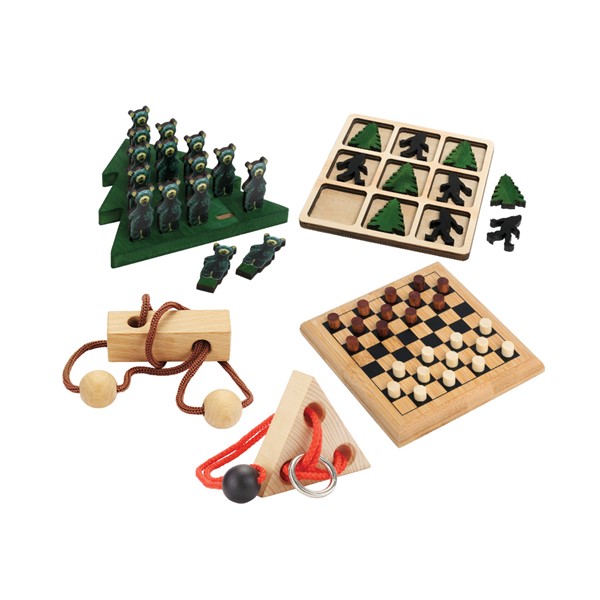 Bamboo Chinese Checkers Game, Plain